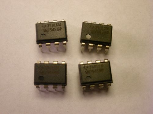 ( 4 PC. ) TEXAS INSTRUMENTS SN75451BP, 8 PIN DIP, NEW