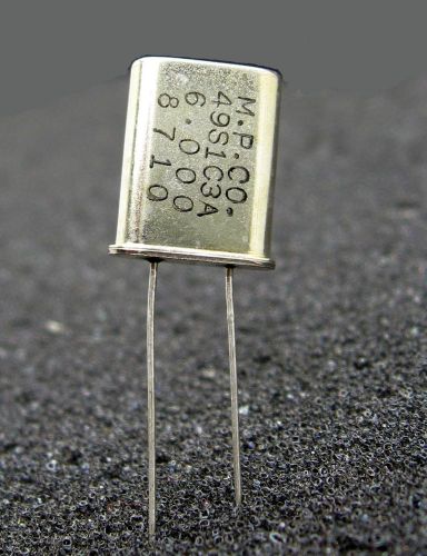 M.P.CO 49S1C3A Crystal Oscillator 6.000MHz New One Lot of 10 Pcs