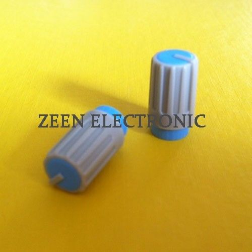 20 x Knob Grey with Blue Mark for Potentiometer Pot HJ106  - FREE SHIPPING