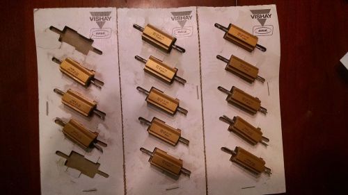 Lot of 13 New 25W 1% Resistor RH-25 Vishay Dale Aluminum Housed Chassis Mount