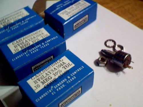 4 Clairostat RV6LAYSA104A , 100 K 10 %  locking Mil spec parts