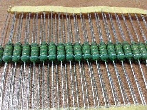 20PCS x 2.4 Ohm 2R4 2W KNP 5% WIRE WOUND RESISTORS,FLAMEPROOF,RESIN PAINT