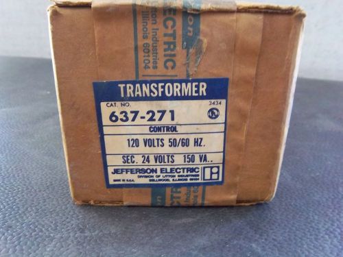 New jefferson electric 637-271 120v  transformer for sale
