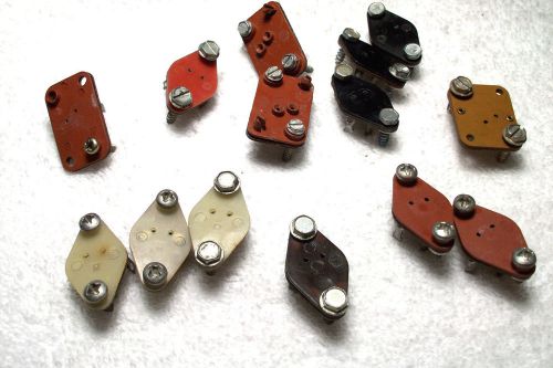 9 different TO-66 package transistor sockets-differing styles  Nice Collectable