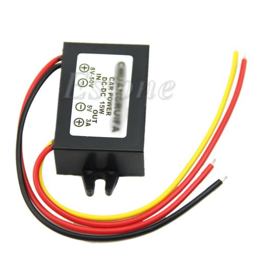 Dc waterproof 12/24v to 5v 3a 15w buck step-down converter module car power for sale