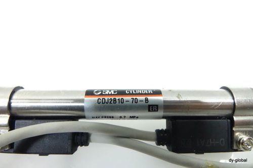 Cdj2b10-70-b smc used round cylinder with sensor cyl-rnd-i-12 for sale