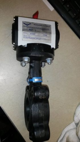 Milwaukee controls mc 2 pneumatic actuator with milwaukee butterfly valve 2&#034; for sale