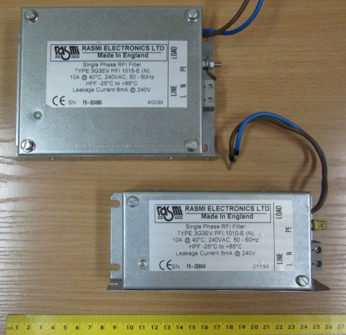 Lot of 2 * 10A RASMI 3G3EV RFI filters 1015-E 1010-E for Omron SYSDRIVE Inverter