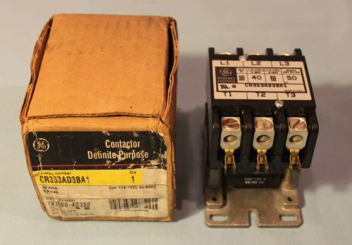 GE GENERAL ELECTRIC CR353AD3BA1 CONTACTOR DEFINITE PURPOSE - NOS