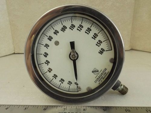 5&#034; ashcroft duragauge 0-160psi bronze tube gauge for sale