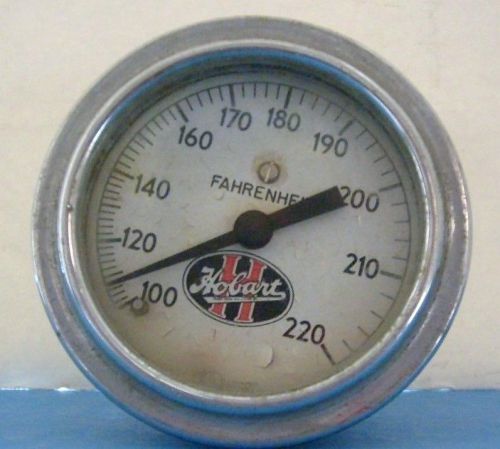 VINTAGE HOBART FAHRENHEIT THERMOMETER UNTESTED STEAMPUNK 2-1/2&#034; R NR