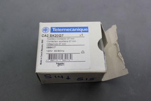 New schneider 27mm auxiliary contactor 120v ca2 sk20g7 ca2sk20g7 (s12-t-20b) for sale