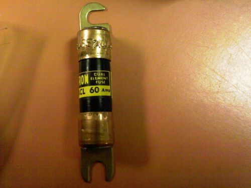 LOT OF 6 FUSETRON ACL-60 DUAL ELEMENT FUSE 60A 60 AMP A ACL60