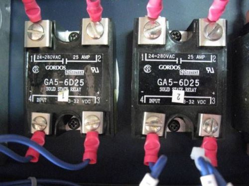 Lot of 2 Gunther GA5-6D25 Solid State Relay 24-280V 25A