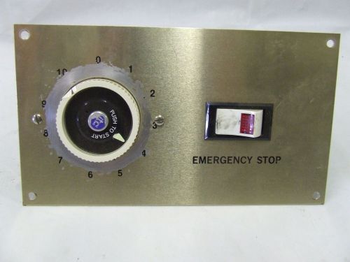 LPB 10M PANEL MOUNTED INTERVAL TIMER MASSAGE THERAPY EMERGENCY STOP SWITCH c