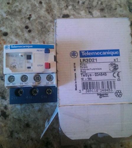 Telemecanique motor protection relay LR3D21 12-18A