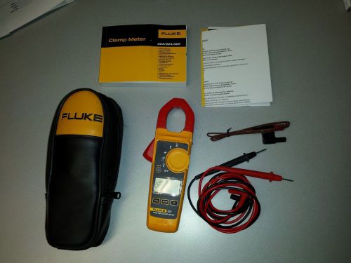 Fluke 324 40/400a ac, 600v ac/dc true-rms clamp meter with temperature for sale