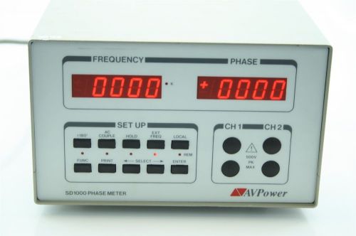AVPower SD1000 Generator Voltage Phase Meter 0.5Hz - 700KHz  50 60 400Hz  +GPIB
