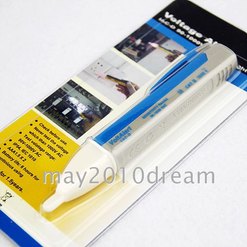 Electric Volt Stick Pen Voltage Detector Tester Cable Electrician Tools 90~1000V