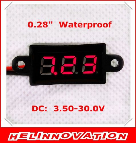 Digital voltmeter dc3.50-30.0v 2 wires for sale