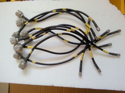 Lot of 10 pcs  Suhner  Microwave Coax Cable RG-223/U 50 Ohm  about 25-30 cm