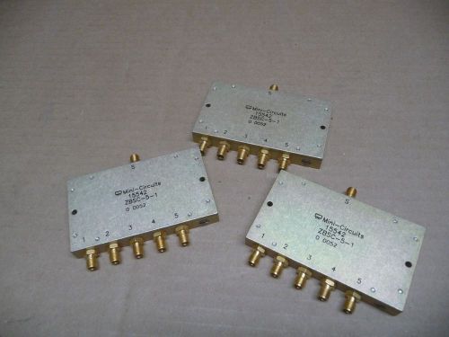 LOT OF 3 MINI-CIRCUITS COAXIAL POWER SPLITTER/COMBINER ZBSC-5-1 50? 120-520 MHz