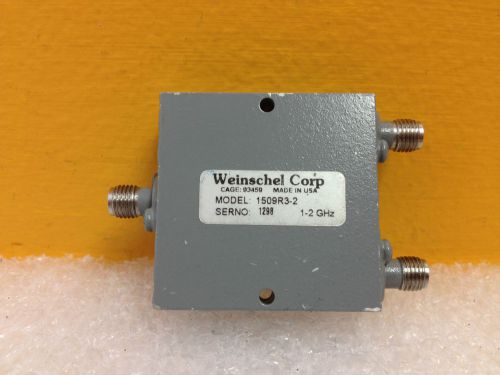 Weinschel 1509R3-2, 1 to 2 GHz, VSWR, SMA (F-F-F) 2 Way Power Splitter