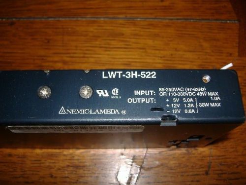 Pair of Nemic Lambda LWT-3H-522 30 Watt Switching Power Supply