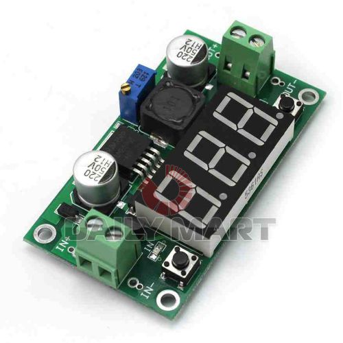 DC Buck Step-down Converter LM2596 Module Regulation with LED Voltmeter Display