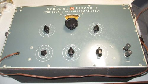 Vintage General Electric (GE) #YGA-2 Sine Square Wave Generator in a Metal Case