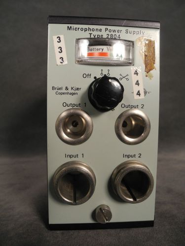 Bruel &amp; Kjaer Type 2804  Microphone Power Supply