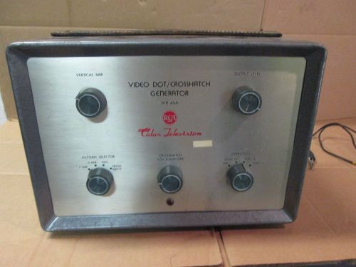 RCA Video Dot Cross Hatch Generator WR-46A Color Television Test Equipment