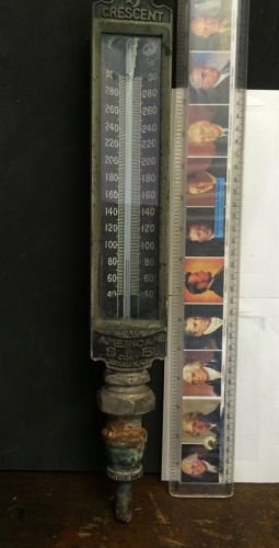 Crescent Industrial Thermometer 16.5&#034; Overall Height Up To 300 Degrees