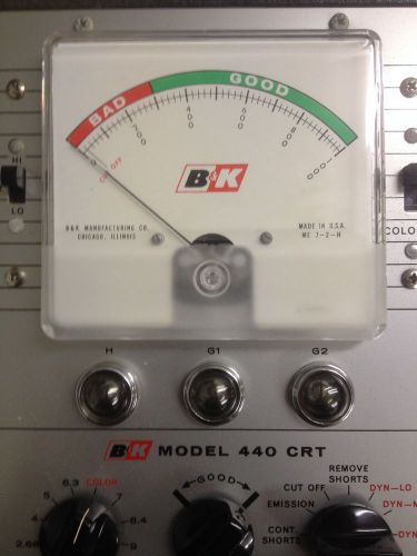 vintage B&amp;K Model 440 Cathode Rejuvenator Tester Tube Tester In Case with manual