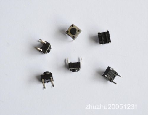 200pcs 6*6*5mm Tact Switch Tactile Push Button with 4 legs New