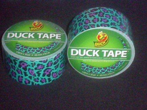 Lot of 2 DUCK TAPES Designer Series Abstract Turtle 1.88in. x 10 yd. ea. -NEW-