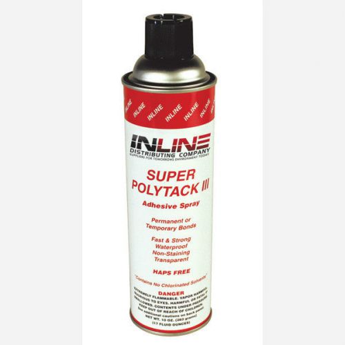 880046 inline super polytack 111 spray adhisive case of 12 cans spray glue for sale