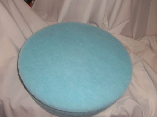 Box of 5 floor maintenance pads light blue burnish (20&#034;) for sale