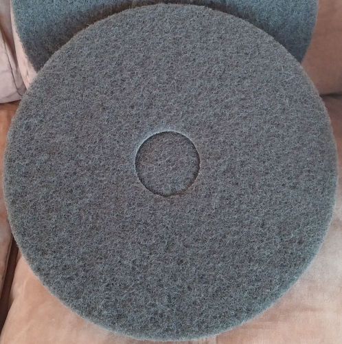 Floor buffer pads 16 inch standard 175-300 rpm black strip, case of 5 pads for sale
