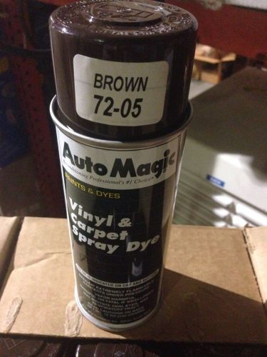 Auto Magic - Vinyl, Plastic &amp; Carpet Dye - Brown Case Of 12 Cans