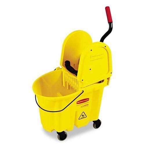 Rubbermaid® commercial wavebrake 35 quart bucket/wringer combinations, yellow for sale