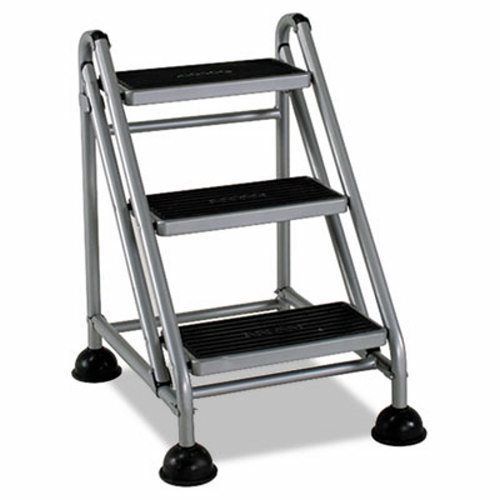 Cosco Rolling Commercial Step Stool, 3-Step (CSC11834GGB1)