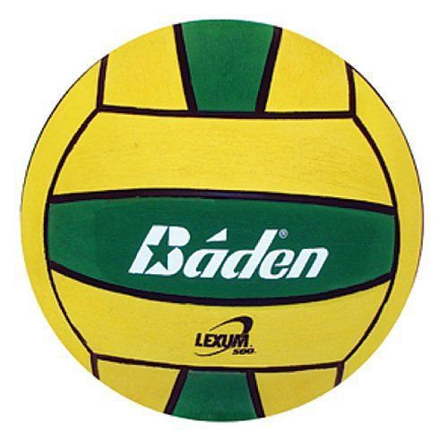 New baden lexum official size 5 deluxe rubber water polo ball  green/yellow for sale