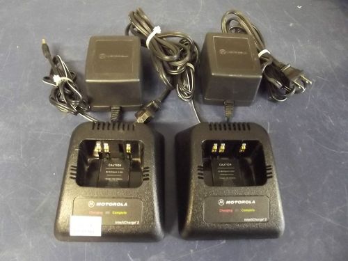 Lot Of 2 Motorola Model RPX4747A Chargers With OEM Power Supplies-  m234