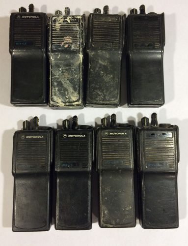 Lot of 8 Motorola MTX LS (H01UCC6DU3AN NX) Two Way Radio Handie Talkie FM Radio