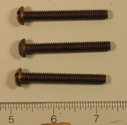 2 inch silicon bronze slotted RH machine screws