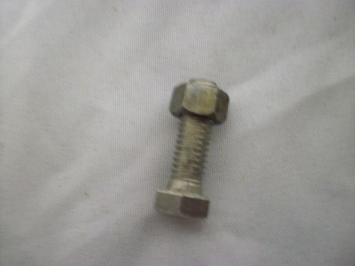 5/8&#034; bolt with nut 2&#034; long lot of 25 standard grade coarse thread bolts new! for sale