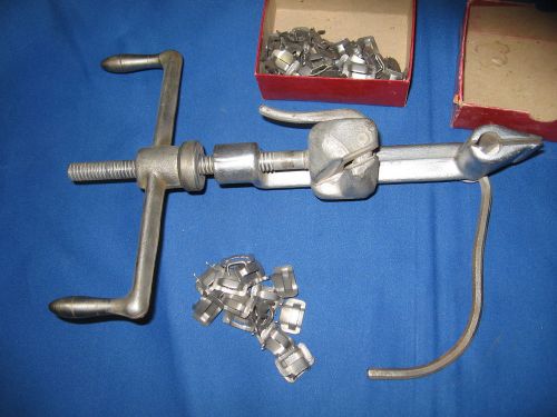 Band-it  strapping tool with  3/8 stainless steel buckles for sale