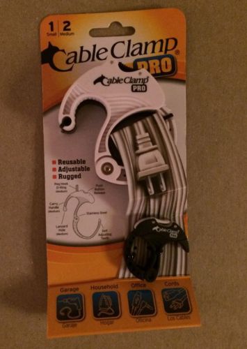 Cable clamp pro pack of 3, 1 small black, 1 medium white + 1 medium black for sale