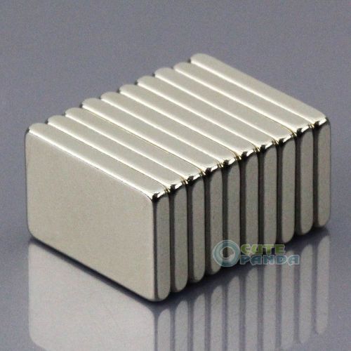50pcs Strong Power N50 Block Magnets 15 x 10 x 2mm Cuboid Rare Earth Neodymium